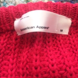 American Apparel Sweaters - American Apparel Made in USA red fisherman sweater American Apparel Sweaters - American Apparel Made in USA red fisherman sweater